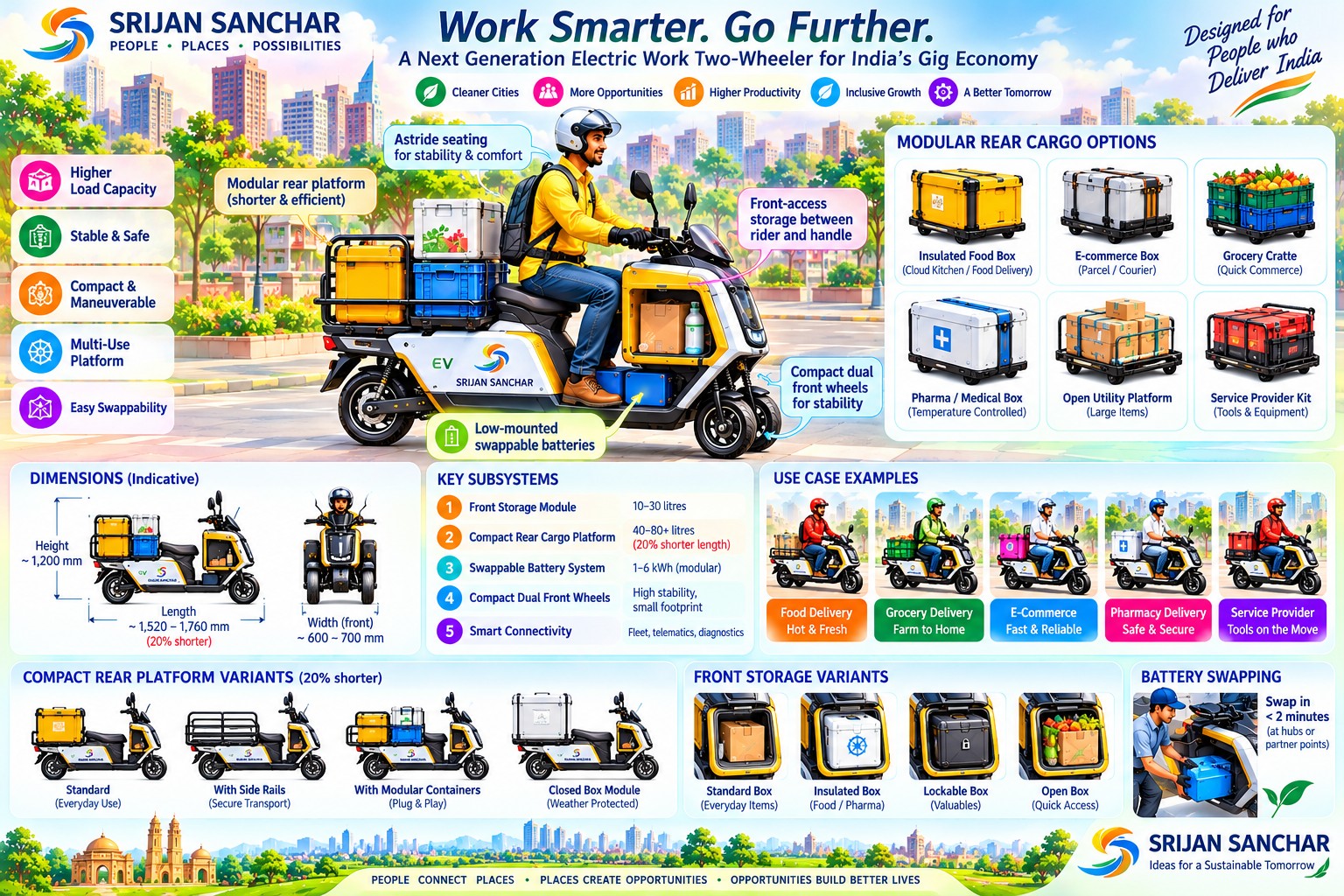Designing the Two Wheeler Around the Work